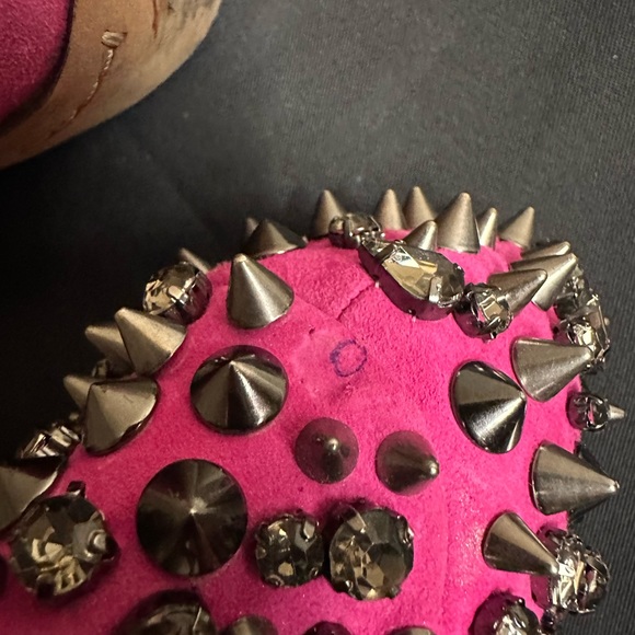 Pink spike Sam Edelman peep toe heals. - Picture 5 of 5